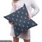 Ambesonne Navy Blue Fabric by the Yard, Nautical Classical Pattern Little Anchor Sea Travel Cruise Theme, Decorative Fabric for Upholstery and Home Accents, 1 Yard, Bluegrey White